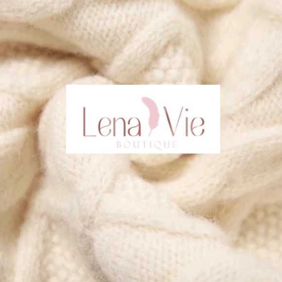 Lena Vie Dreamy Cable Knit Cream Open Back Sweater Dress, Miranda Knit Mini - Picture 10 of 16